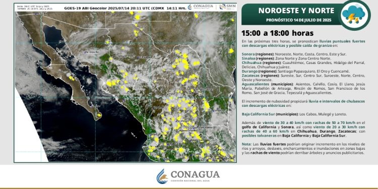 Llama Gobierno de Sonora a mantener medidas de prevención por tormentas y altas temperaturas.