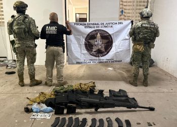 FGJES ejecuta cateo positivo y asegura armas largas en operativo conjunto con Defensa