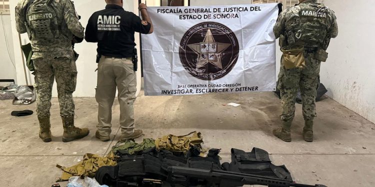 FGJES ejecuta cateo positivo y asegura armas largas en operativo conjunto con Defensa