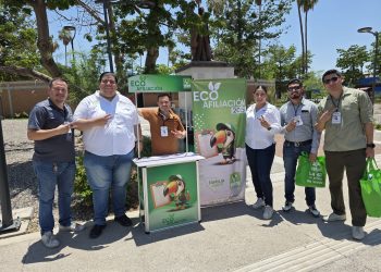Instala Partido Verde un módulo de “Ecoafiliación” en el Jardín Juárez.