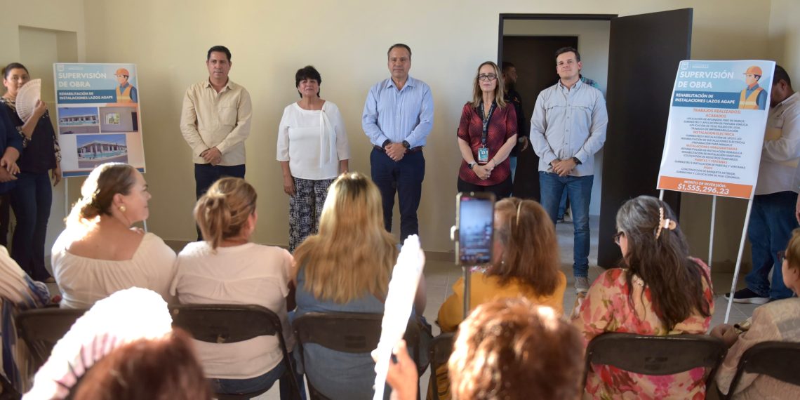 Rescata Toño Astiazarán edificio donde se atienden a mujeres víctimas de violencia.
