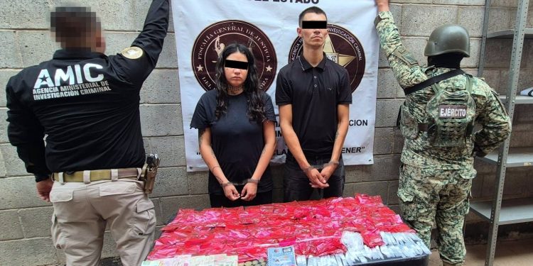 Operativo coordinado AMIC-DEFENSA asegura droga y detiene a dos personas en Hermosillo.