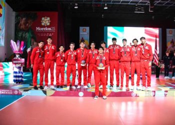 Alumno de Cecyte Sonora conquista medalla de plata para México en Torneo Internacional de Voleibol.