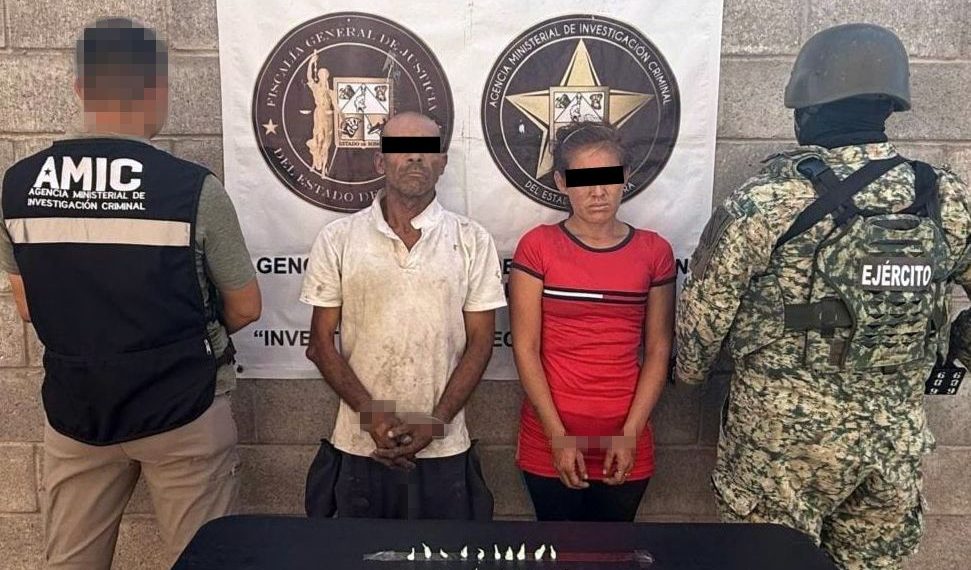 Capturados dos personas con droga en Hermosillo.