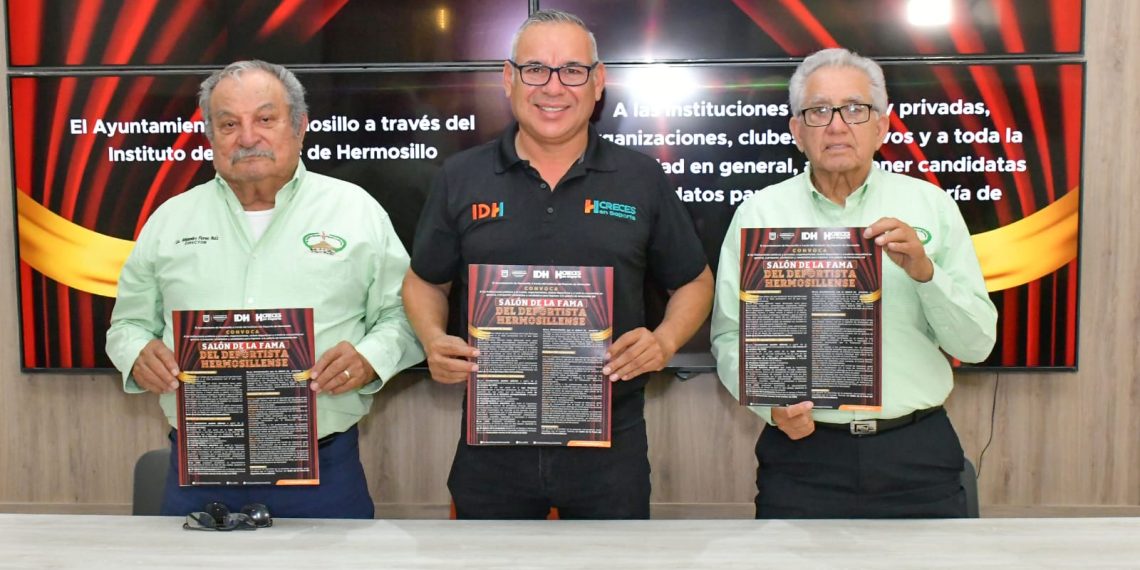 Convoca IDH a proponer prospectos para el Salón de la Fama del Deportista Hermosillense.