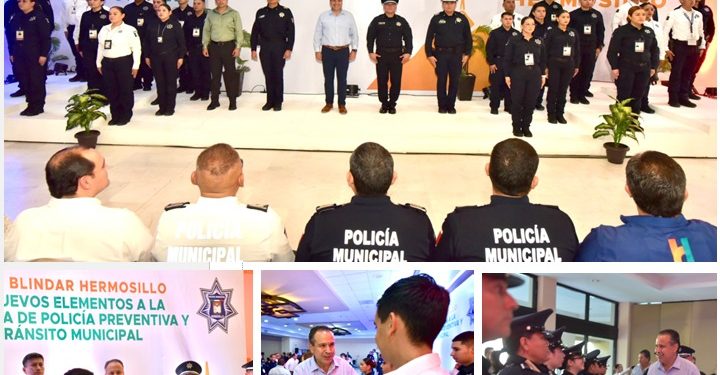 Refuerza Toño Astiazarán acciones en seguridad con nuevos agentes a la Policía Preventiva y Tránsito Municipal.