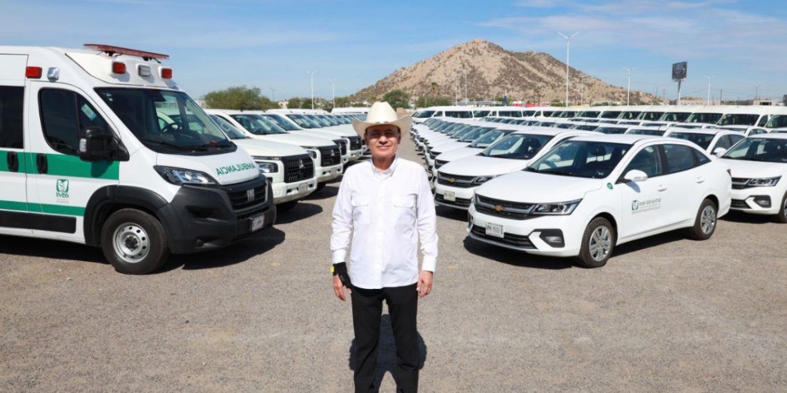 Fortalece Sonora atención médica con entrega de 231 vehículos y ambulancias de IMSS-Bienestar.