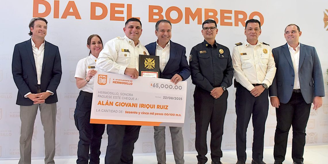 Reconoce Toño Astiazarán heroica labor de Bomberos.
