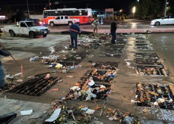 Mantiene Ayuntamiento de Hermosillo trabajos de limpieza en la ciudad por temporada de lluvias.