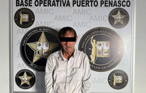 Septuagenario estadounidense requerido por la justicia de ese país es capturado en Puerto Peñasco.