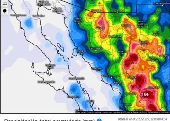 Sonora mantiene aviso por lluvias monzónicas y altas temperaturas.