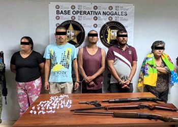 Operativos entre AMIC, SEMAR y DEFENSA captura a personas y aseguran armas, droga y rescatan a menores en Puerto Peñasco y Nogales.