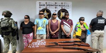 Operativos entre AMIC, SEMAR y DEFENSA captura a personas y aseguran armas, droga y rescatan a menores en Puerto Peñasco y Nogales.