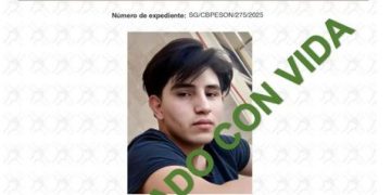 Localiza AMIC a joven reportado como desaparecido en Hermosillo.