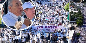 “Ya basta, queremos paz”: 30 mil personas marchan en Culiacán tras un año de violencia.