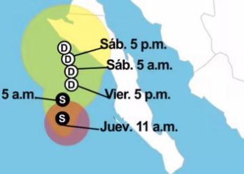 Tormenta Tropical Lorena se desvía: No entrará a Sonora.