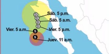 Tormenta Tropical Lorena se desvía: No entrará a Sonora.