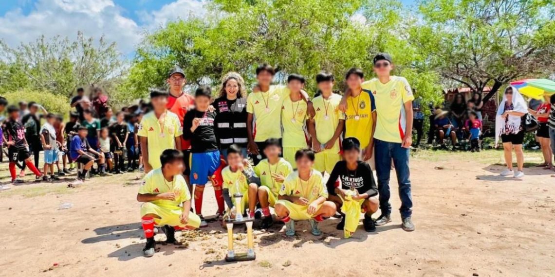 Organiza SSP de Sonora Torneo de Futbol por la Paz en ejidos de Huatabampo.