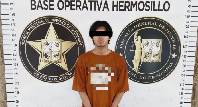 FGJES formula imputación contra presunto agresor de agente policial en Hermosillo.