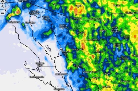 Una semana de lluvias vespertinas y altas temperaturas se esperan en Sonora: UEPC