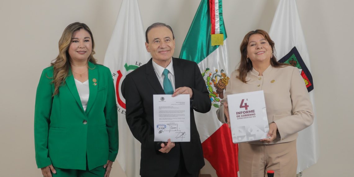 Congreso de Sonora recibe el Cuarto Informe de Gobierno