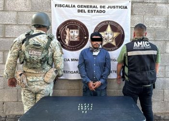 Aseguran droga y detiene a hombre con antecedentes penales durante cateo conjunto en Hermosillo