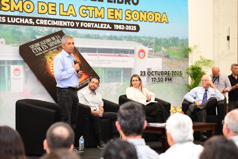 CTM Sonora presenta el libro “Sindicalismo de la CTM en Sonora. Grandes luchas, crecimiento y fortaleza (1982–2025)”