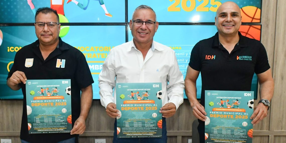Lanza IDH convocatoria para el Premio Municipal al Deporte 2025