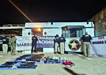 Golpe estratégico de la FGJES y fuerzas armadas contra centro de operación criminal en San Luis Río Colorado