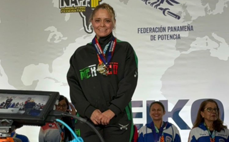 Gana sonorense Eva Olmos segundo lugar en internacional de Powerlifting en Panamá.