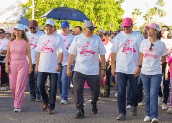 Realiza Gobierno de Sonora Caminata Conmemorativa de la Lucha Contra el Cáncer de Mama