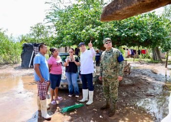 Supervisa Gobernador de Sonora comunidades afectadas por tormenta tropical Raymond y garantiza apoyos a familias