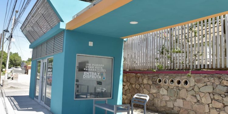 Ofrecen paradas de transporte del Gobierno de Hermosillo seguridad y seguimiento de rutas