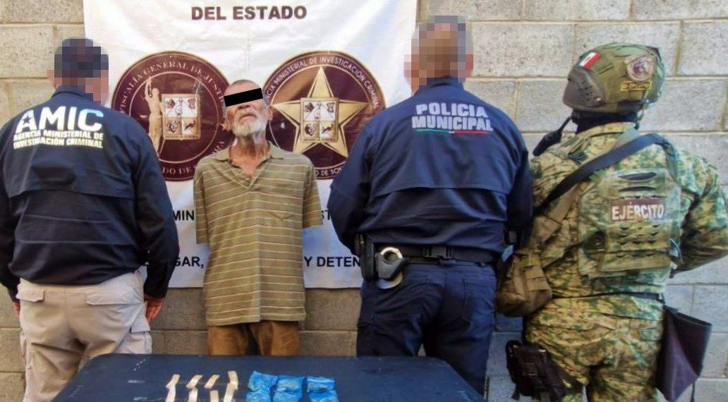 En Hermosillo se detiene a un sujeto con drogas tras cateo coordinado