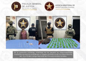 Operativos coordinados en Cajeme llevan a la captura de una persona y el aseguramiento de varias dosis de droga