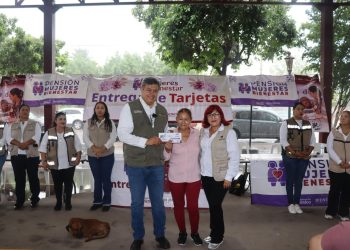 Avanza en Sonora entrega de tarjetas de la Pensión Mujeres Bienestar, impulsada por la primera mujer Presidenta de México, Claudia Sheinbaum Pardo