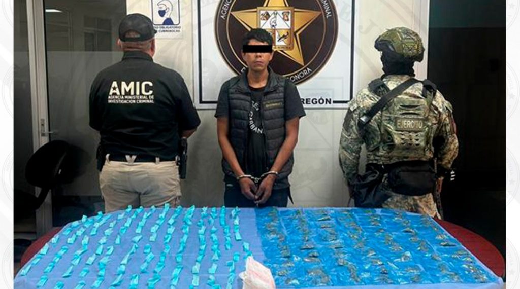 Operativo conjunto detiene a “El Búho” en San Ignacio Río Muerto en posesión de 190 dosis de droga
