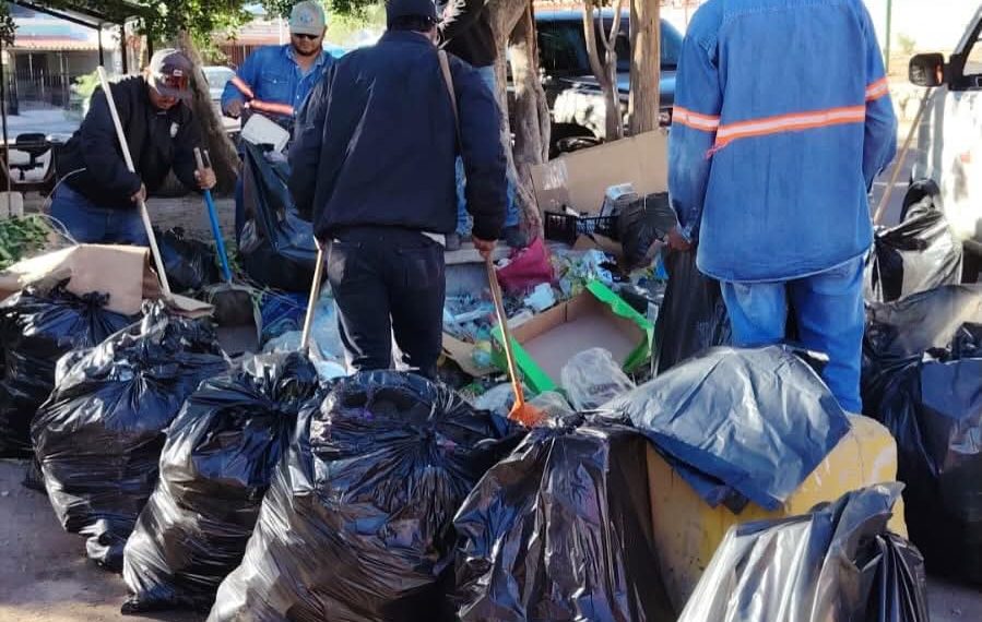 Recolecta Ayuntamiento 9 toneladas de cacharros en jornada de limpieza en Los Ángeles