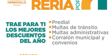 Realizará Gobierno de Hermosillo Sábados de Tesorería por la H, edición Buen Fin este 22 de noviembre
