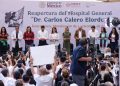 Reabren Presidenta Claudia Sheinbaum y director general del ISSSTE, Martí Batres, Hospital General “Dr. Carlos Calero Elorduy”
