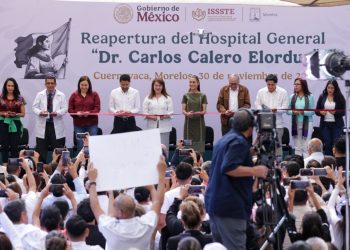 Reabren Presidenta Claudia Sheinbaum y director general del ISSSTE, Martí Batres, Hospital General “Dr. Carlos Calero Elorduy”