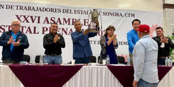La delegación sonorense alza la voz en la XXVI Asamblea Estatal Plenaria de CTM Sonora y celebra su éxito nacional