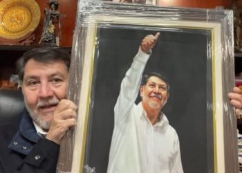 Senado gasta 27 mil pesos en pintura de Fernández Noroña
