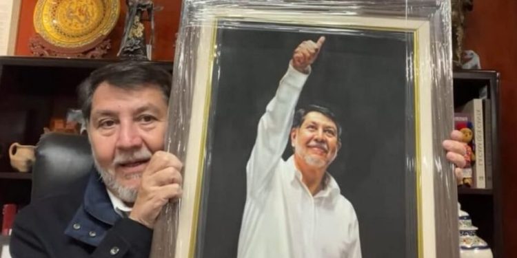 Senado gasta 27 mil pesos en pintura de Fernández Noroña