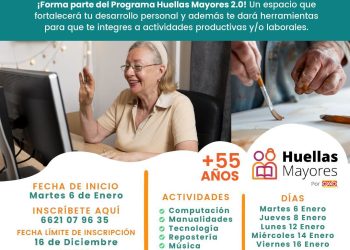Invitan a personas mayores de 55 años a incorporarse al programa “Huellas Mayores”