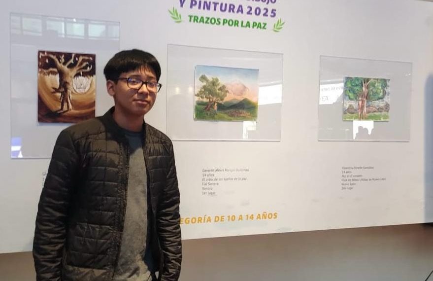 Estudiante de Cecyte obtiene primer lugar en Concurso Nacional de Dibujo y Pintura 2025 “Trazos por la Paz”