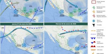 CEPC informa sobre lluvias, fuertes vientos y descenso de temperaturas por el frente frío número 25