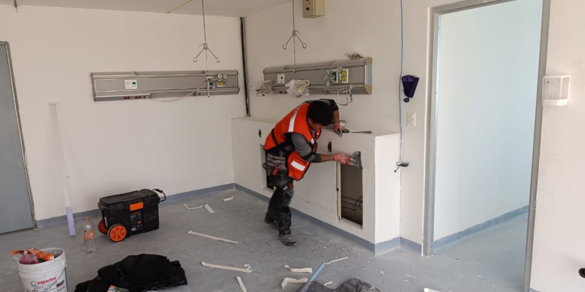 Continúa ISSSTE obras de mantenimiento en el Hospital Regional “Presidente Benito Juárez” en Oaxaca