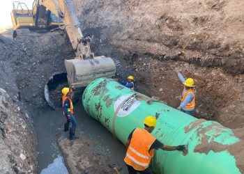 Avanza Agua de Hermosillo trabajos del Colector Vado del Río