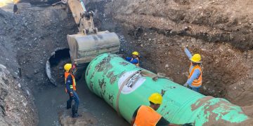 Avanza Agua de Hermosillo trabajos del Colector Vado del Río
